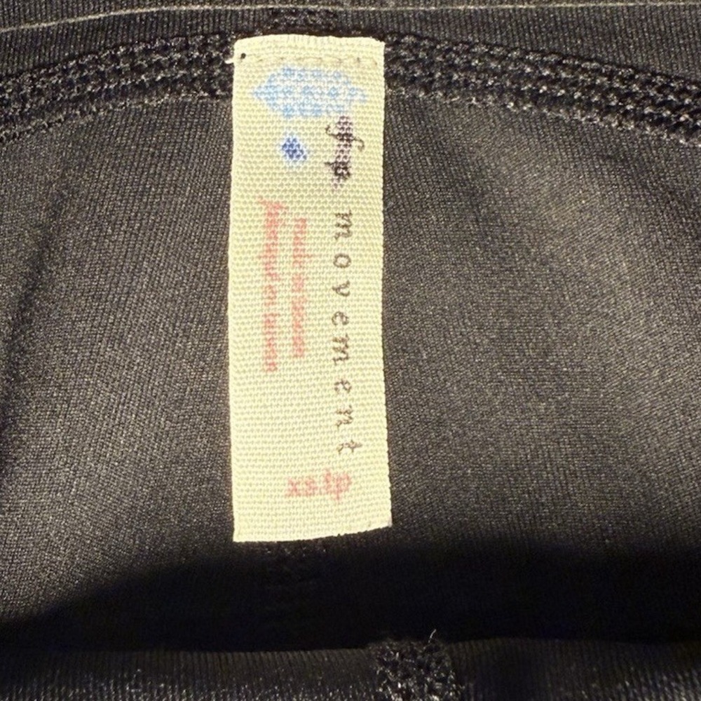 Free People Movement Checkmate Flare Leggings Black White Stripe Pants Sz XS - Picture 5 of 16